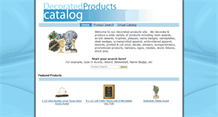Desktop Screenshot of decoratedproducts.com
