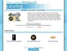 Tablet Screenshot of decoratedproducts.com